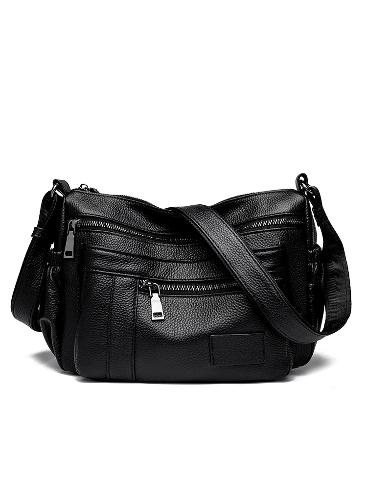 Sac à main en cuir de vache pour femme 2026 nouveau modèle bandoulière tendance et grande capacité pour mères d'âge moyen 5/5